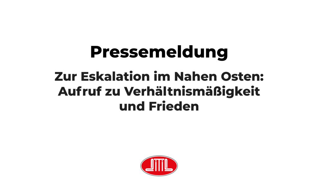 pressemeldung zur eskalation im nahen osten aufruf zu verhaeltnismaessigkeit und frieden